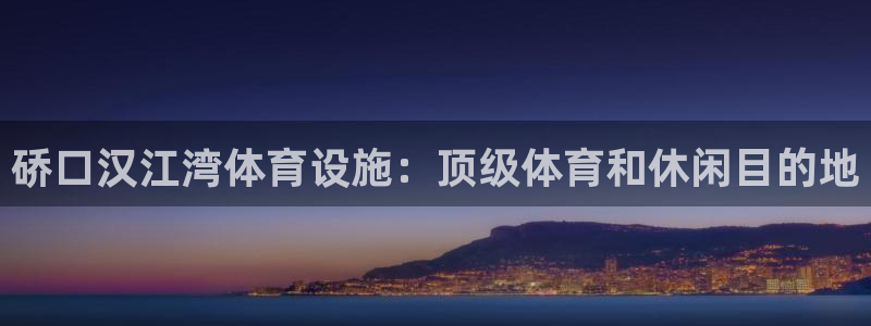 意昂体育3官方客服电话：硚口汉江湾体育设施：顶级体育