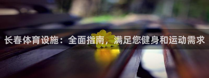 意昂体育3开户：长春体育设施：全面指南，满足您健身和