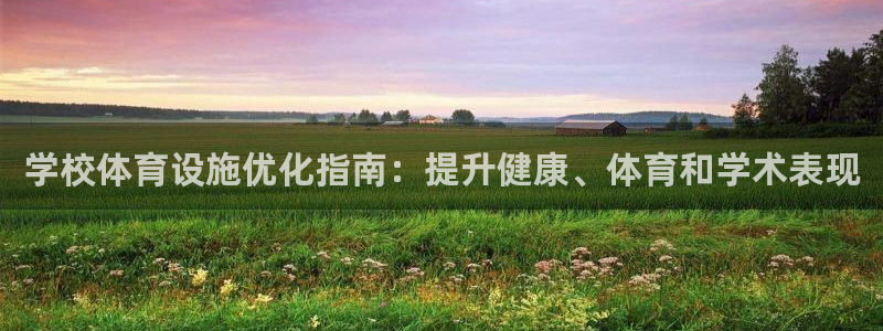 意昂体育3开户：学校体育设施优化指南：提升健康、体育