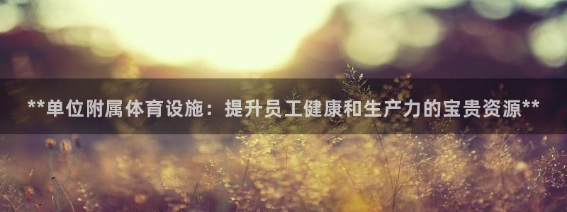 意昂体育3平台APP：**单位附属体育设施：提升员工