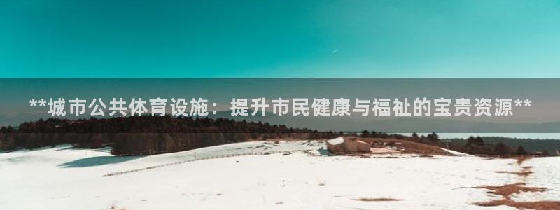 意昂体育3软件：**城市公共体育设施：提升市民健康与福祉的宝