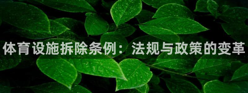 意昂3娱乐网站：体育设施拆除条例：法规与政策的变革